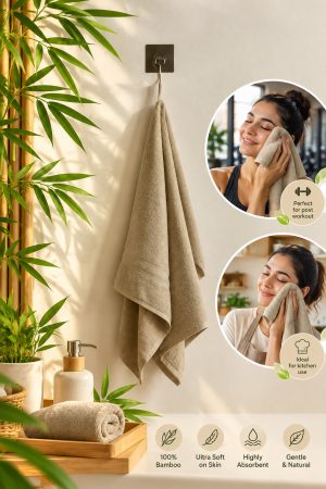Beige Face towel