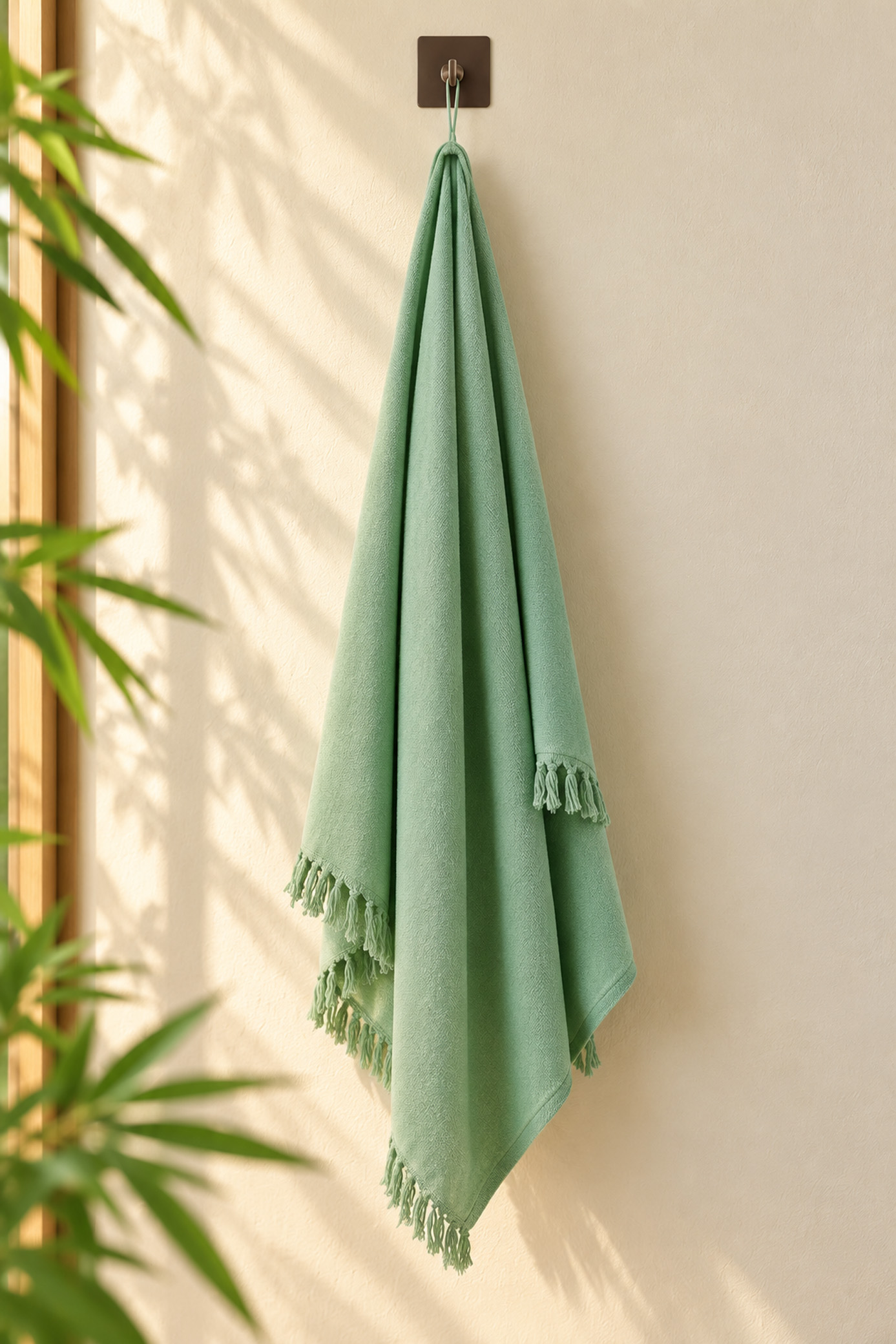 Green Solid Bath towel