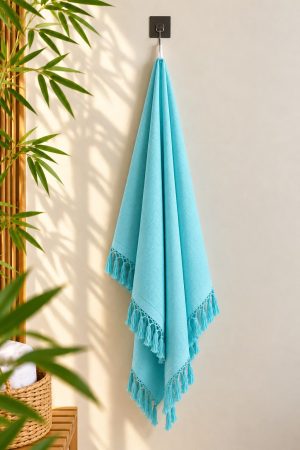 WhatsApp Image 2026-10-14 at 8.34.19 PM Turquoise Solid Bath towel